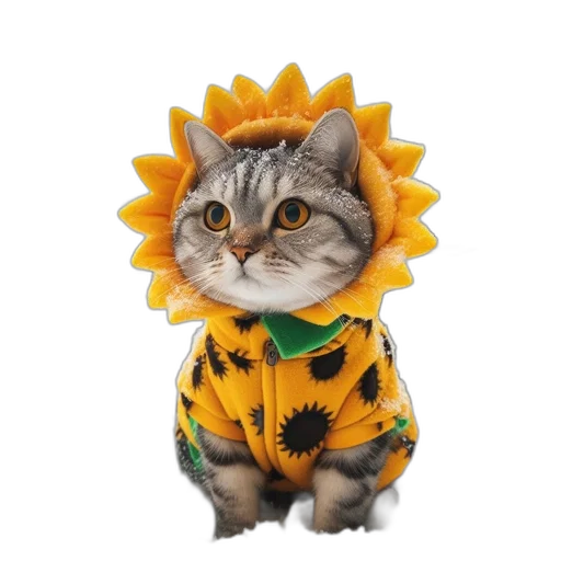 flower, animal, hat, creature transparent PNG cut-out