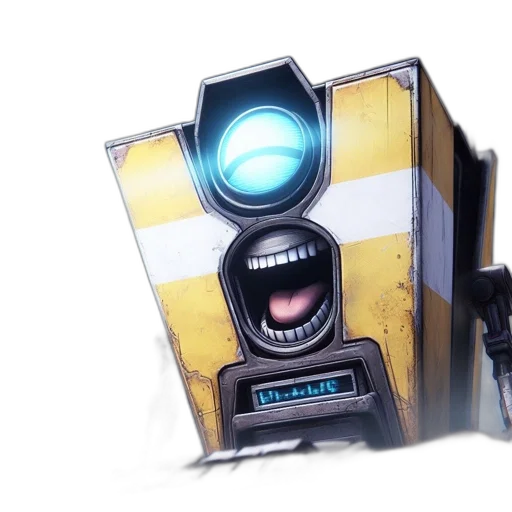robot, concept art, 3d render, towering transparent PNG cut-out