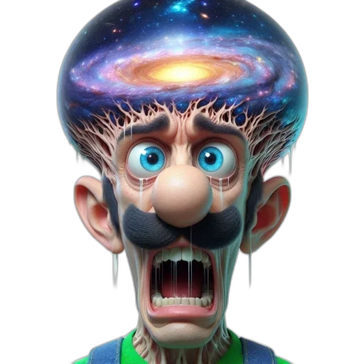 face, creature, mask, hair transparent PNG cut-out