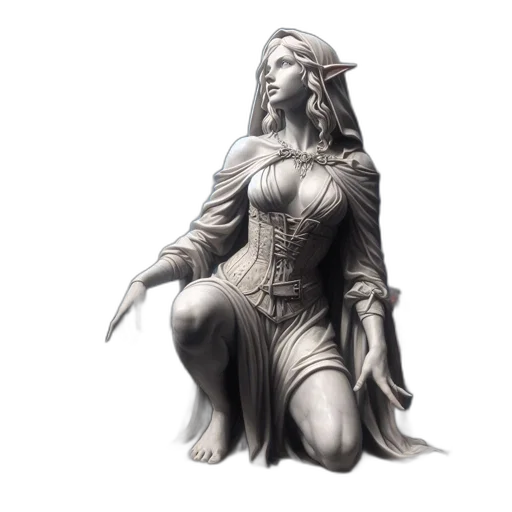 jewelry, dress, crown, fantasy art transparent PNG cut-out