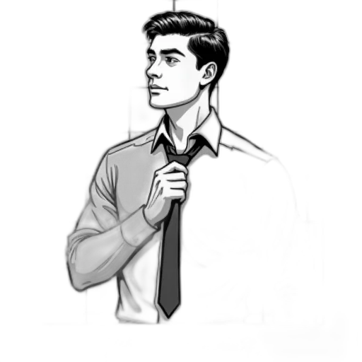 staff, jacket, face, comic book art transparent PNG cut-out