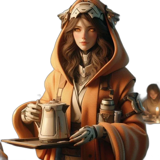 staff, jacket, concept art, fantasy art transparent PNG cut-out