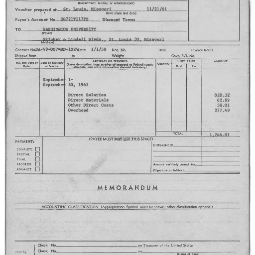 vintage, invoice, washington, university transparent PNG cut-out