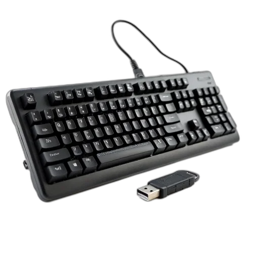 cyberpunk, 3d render, black, keyboard transparent PNG cut-out
