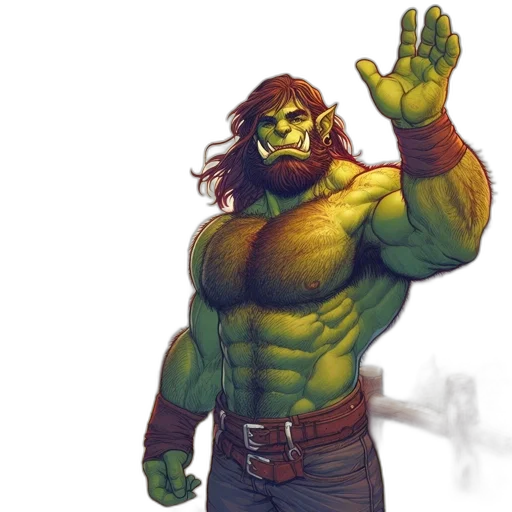 comic book art, concept art, fantasy art, photorealistic transparent PNG cut-out
