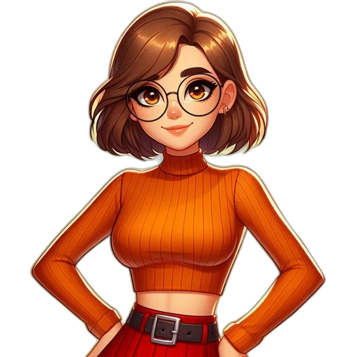 staff, dress, cartoon, pixel art transparent PNG cut-out