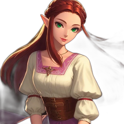 staff, dress, face, fantasy art transparent PNG cut-out