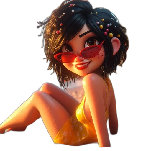 dress, creature, jewelry, staff transparent PNG cut-out