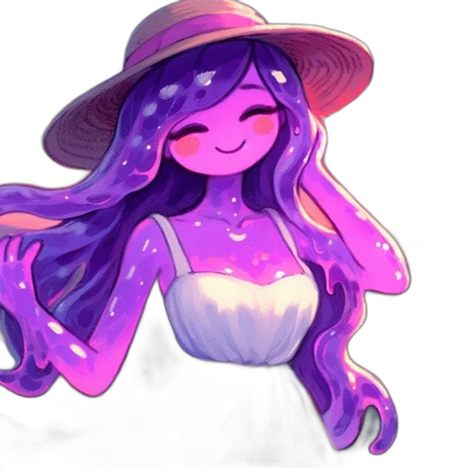 hat, dress, creature, crown transparent PNG cut-out