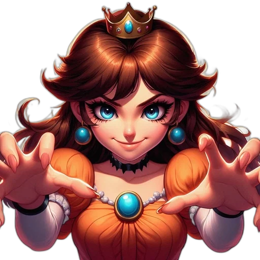 crown, staff, face, dress transparent PNG cut-out
