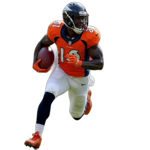 broncos, wide, receiver, andre transparent PNG cut-out