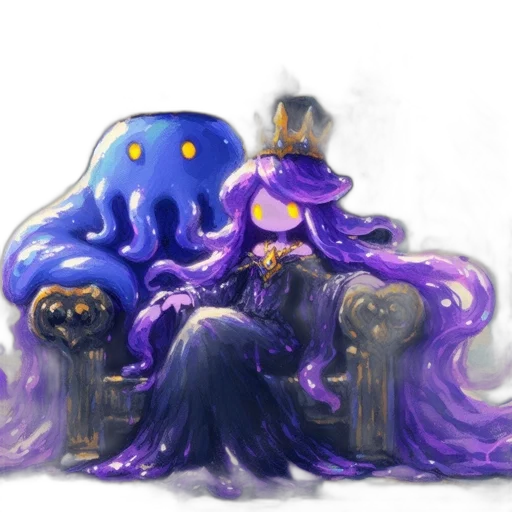 crown, dress, creature, robot transparent PNG cut-out