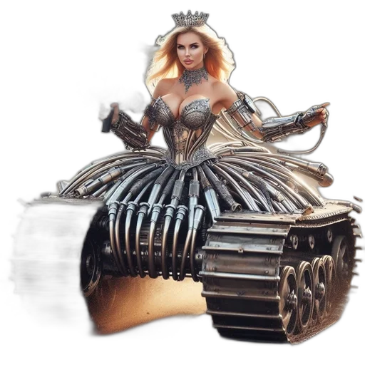 weapon, dress, car, robot transparent PNG cut-out