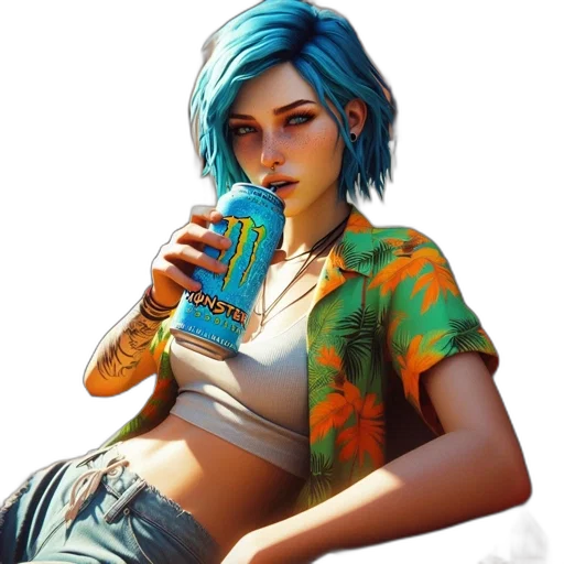 jacket, bottle, face, dress transparent PNG cut-out