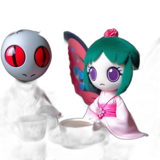 concept art, 3d render, fantasy art, vaporwave transparent PNG cut-out