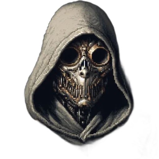 mask, jacket, face, staff transparent PNG cut-out