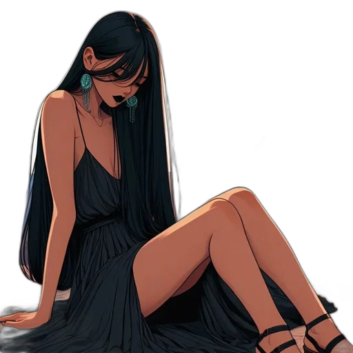 dress, jewelry, mask, concept art transparent PNG cut-out
