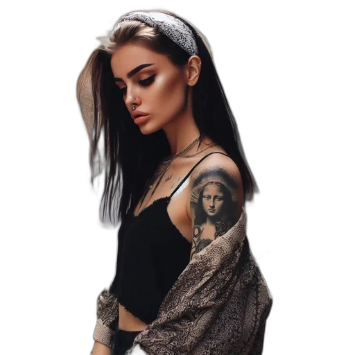 jacket, jewelry, dress, face transparent PNG cut-out