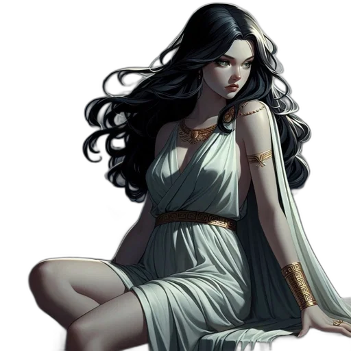 dress, fantasy art, comic book art, concept art transparent PNG cut-out