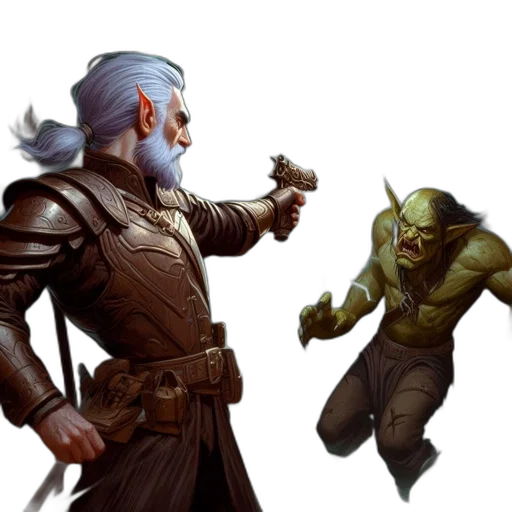 concept art, fantasy art, comic book art, pixel art transparent PNG cut-out