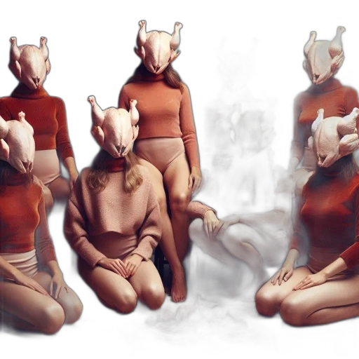 mask, dress, creature, concept art transparent PNG cut-out