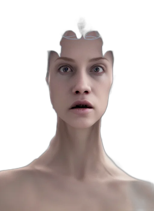 face, robot, mask, creature transparent PNG cut-out