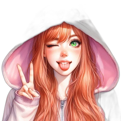 face, jacket, anime, fantasy art transparent PNG cut-out