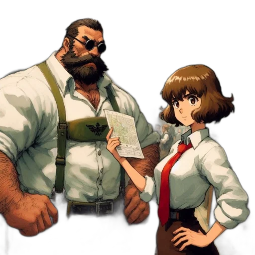 staff, weapon, jacket, concept art transparent PNG cut-out