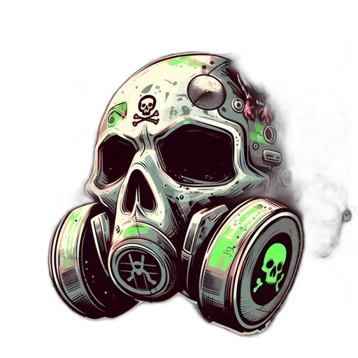 mask, concept art, fantasy art, 3d render transparent PNG cut-out