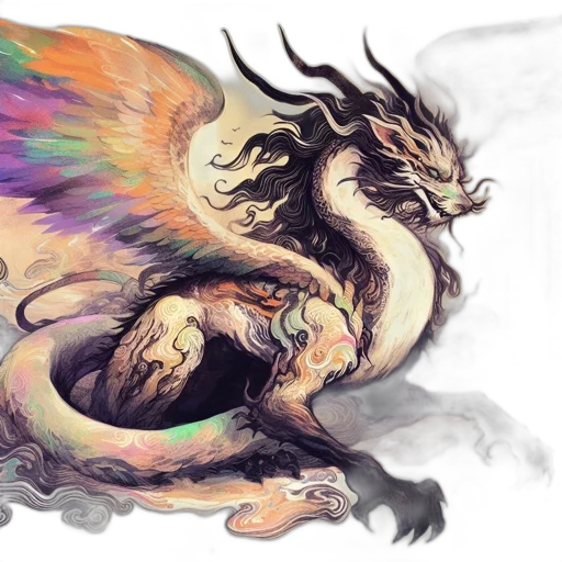 dragon, creature, fantasy art, concept art transparent PNG cut-out