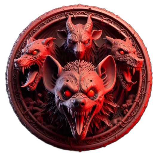 mask, dragon, staff, crown transparent PNG cut-out