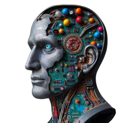 robot, face, mask, jewelry transparent PNG cut-out