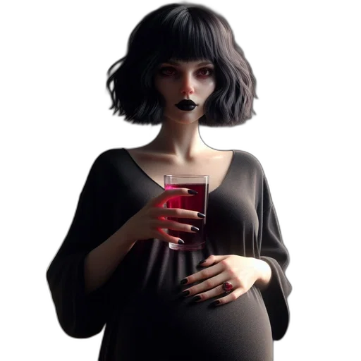 dress, face, creature, concept art transparent PNG cut-out