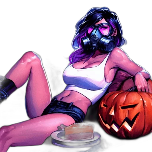 mask, concept art, comic book art, fantasy art transparent PNG cut-out