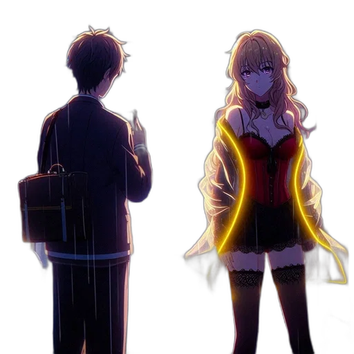 dress, anime, concept art, pixel art transparent PNG cut-out