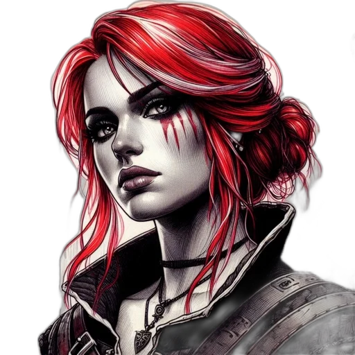 face, jacket, fantasy art, concept art transparent PNG cut-out