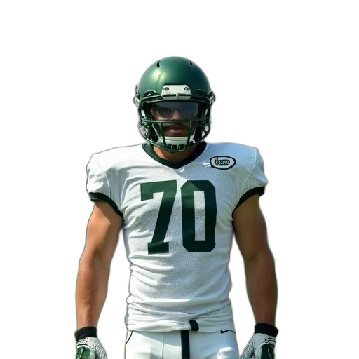 football, player, wearing, white transparent PNG cut-out