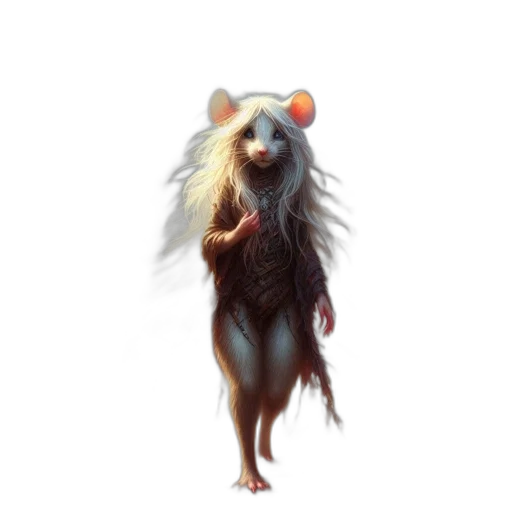 animal, creature, staff, hair transparent PNG cut-out