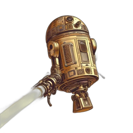 staff, weapon, sword, robot transparent PNG cut-out