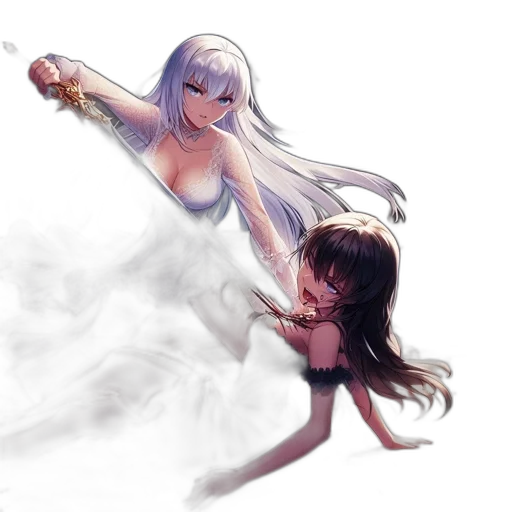 sword, dress, weapon, fantasy art transparent PNG cut-out