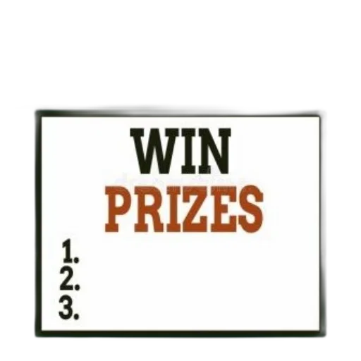 furniture, win, prizes, written transparent PNG cut-out