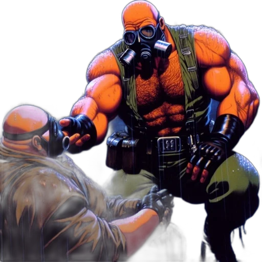 comic book art, concept art, fire, two transparent PNG cut-out