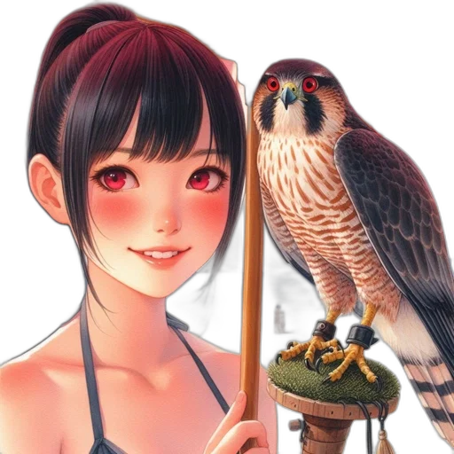animal, jewelry, staff, fantasy art transparent PNG cut-out