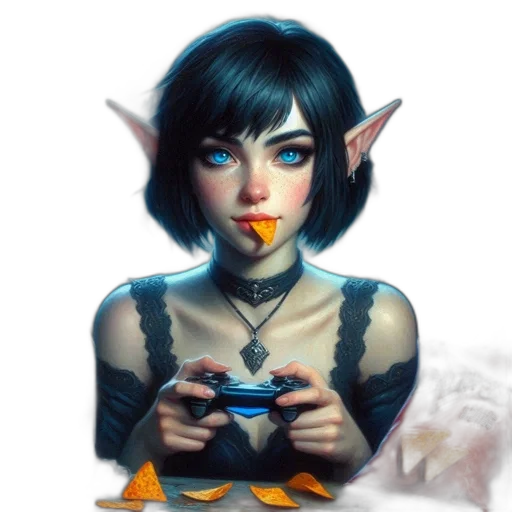 face, staff, fantasy art, concept art transparent PNG cut-out