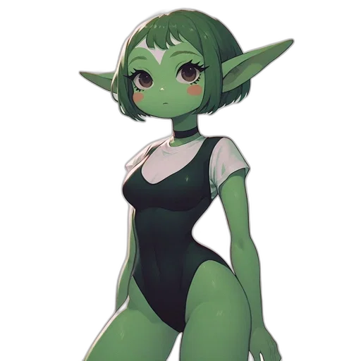 dress, staff, creature, mask transparent PNG cut-out