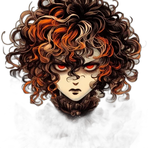 hair, mask, face, crown transparent PNG cut-out
