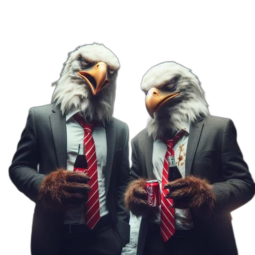 jacket, mask, two, men transparent PNG cut-out