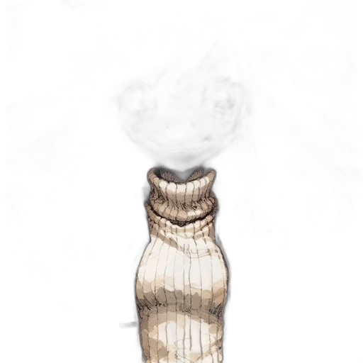 bottle, dress, jacket, mask transparent PNG cut-out