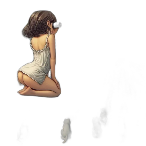 dress, mask, hair, face transparent PNG cut-out