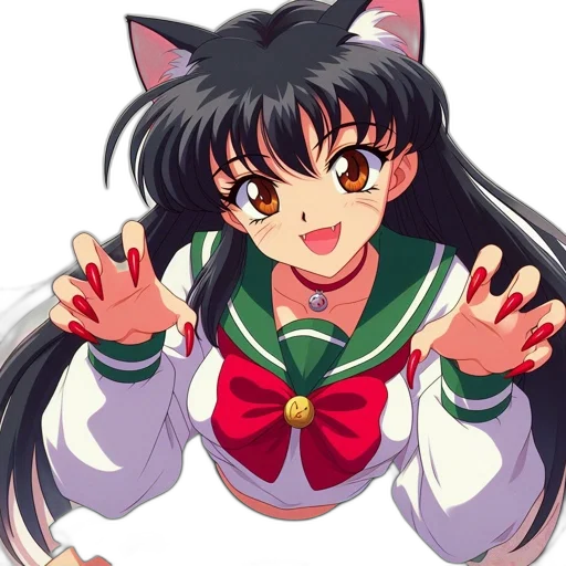 staff, anime, pixel art, photorealistic transparent PNG cut-out